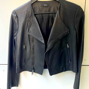 Theory Lamb Leather Moto Jacket